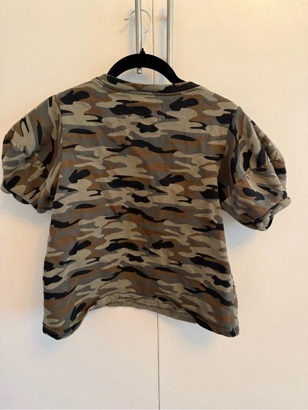Velvet by Graham & Spencer Camo Short Sleeve Top - Green Camo